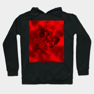 Horses in the inferno Hoodie